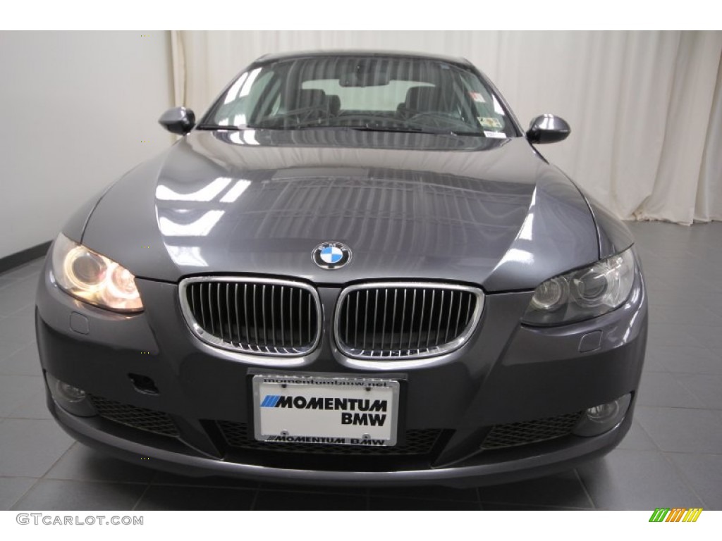 2007 3 Series 335i Coupe - Sparkling Graphite Metallic / Black photo #7