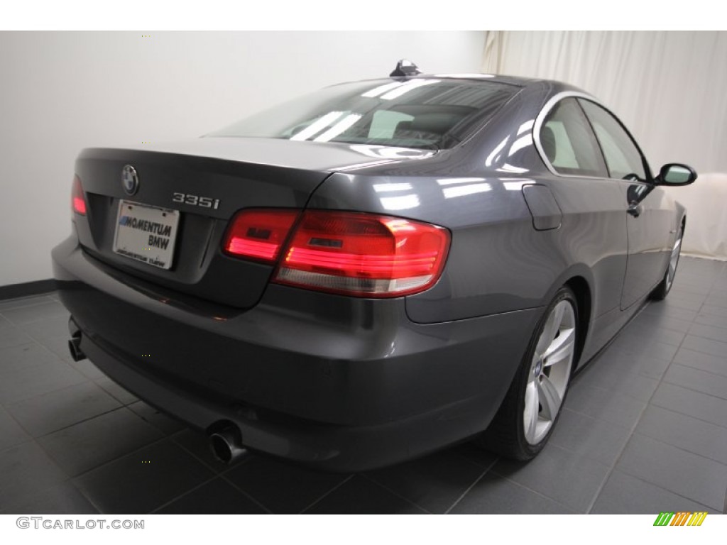 2007 3 Series 335i Coupe - Sparkling Graphite Metallic / Black photo #11