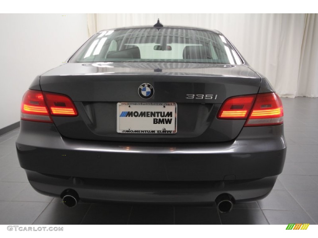 2007 3 Series 335i Coupe - Sparkling Graphite Metallic / Black photo #12