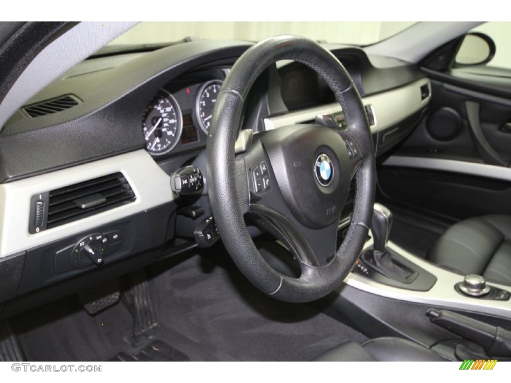 2007 3 Series 335i Coupe - Sparkling Graphite Metallic / Black photo #13