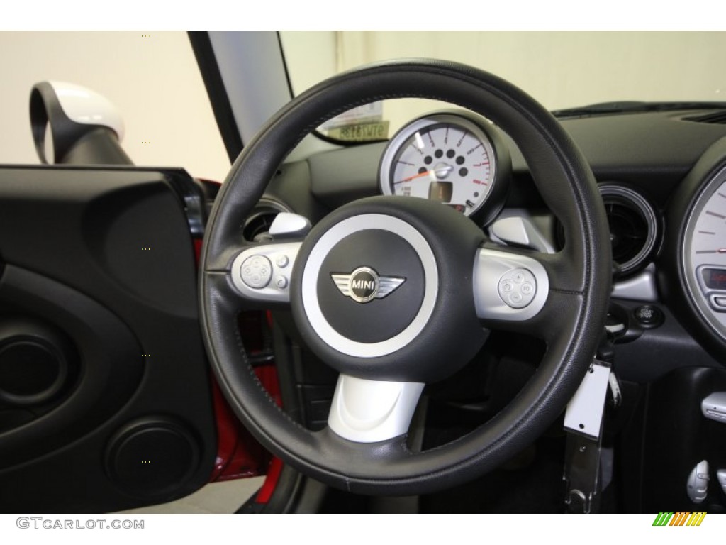 2009 Mini Cooper Hardtop Black/Grey Steering Wheel Photo #60818373