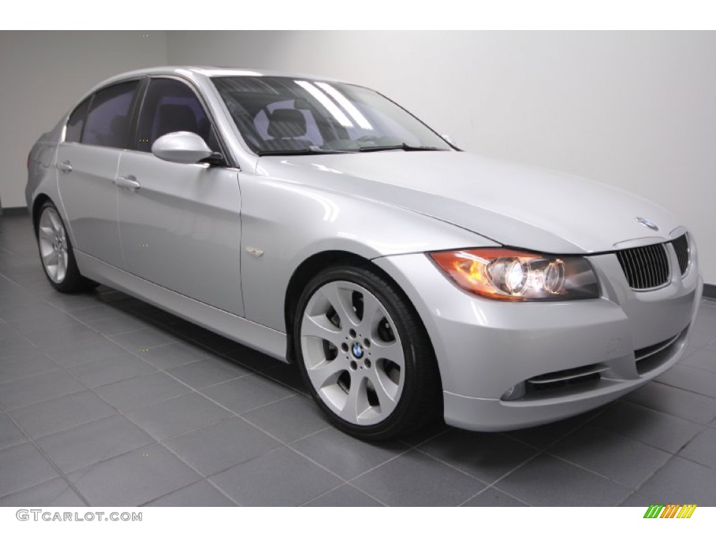 2008 3 Series 335i Sedan - Titanium Silver Metallic / Gray photo #10