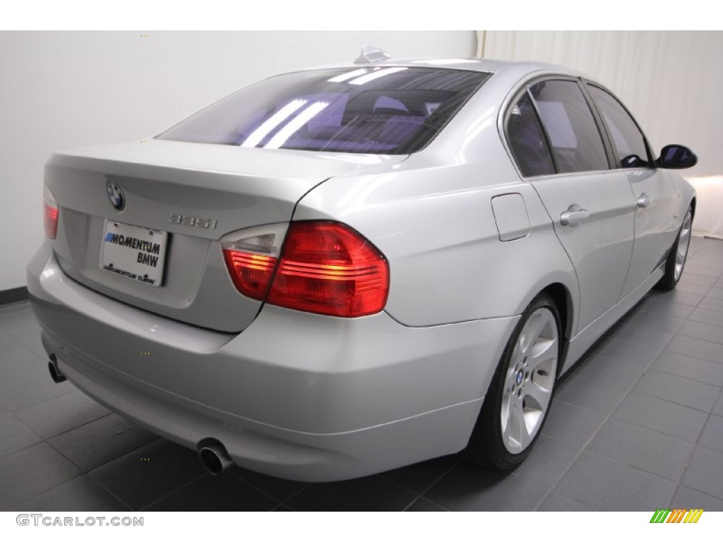 2008 3 Series 335i Sedan - Titanium Silver Metallic / Gray photo #11