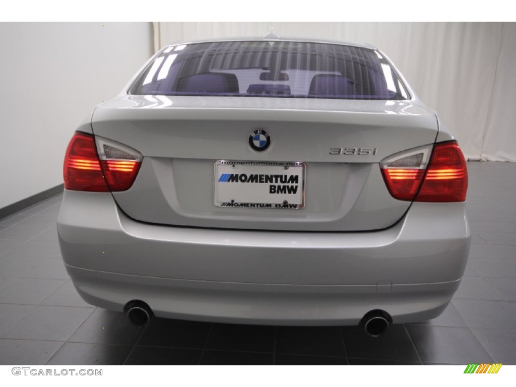 2008 3 Series 335i Sedan - Titanium Silver Metallic / Gray photo #12