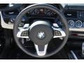 Ivory White Nappa Leather 2009 BMW Z4 sDrive35i Roadster Steering Wheel