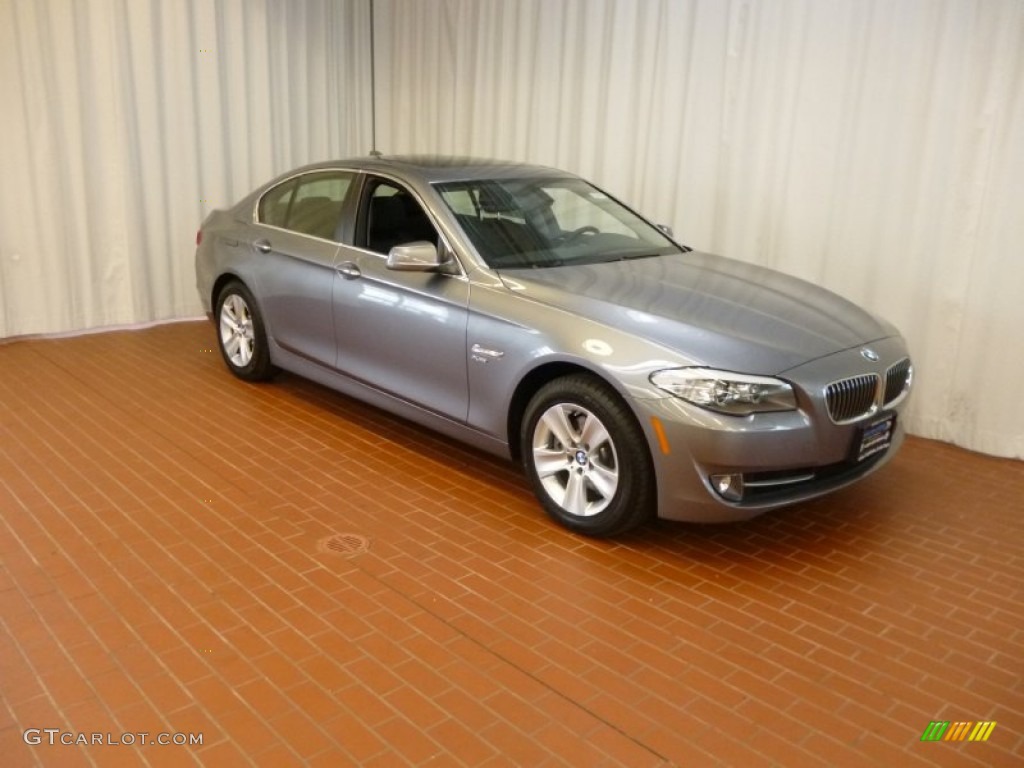 2012 5 Series 528i xDrive Sedan - Space Gray Metallic / Black photo #1