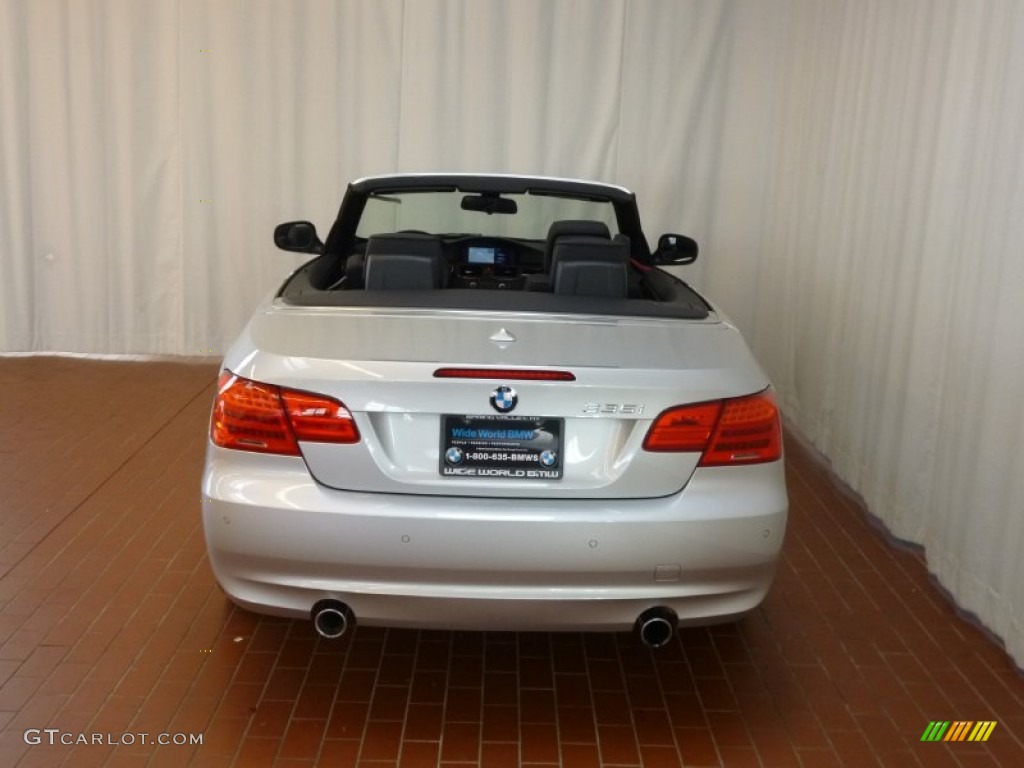 2012 3 Series 335i Convertible - Titanium Silver Metallic / Black photo #6