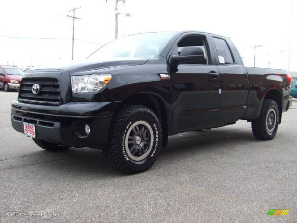 2009 Tundra TRD Rock Warrior Double Cab 4x4 - Black / Black photo #7