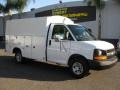 Summit White - Express Cutaway 3500 Commercial Utility Van Photo No. 1