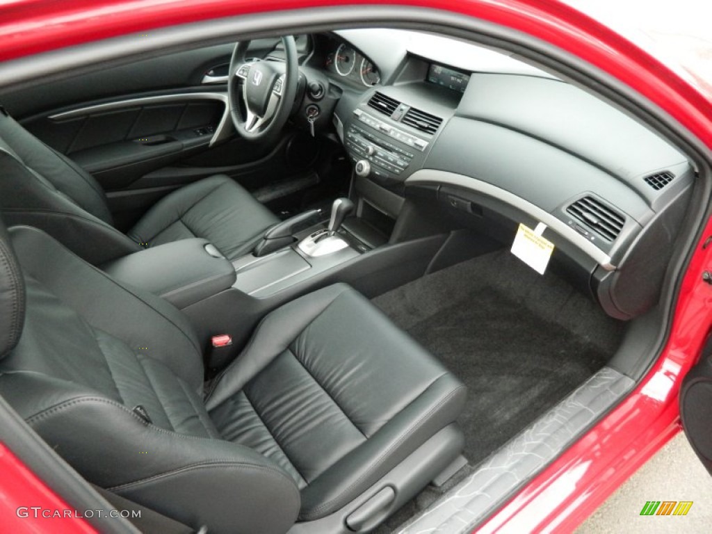2012 Accord EX-L V6 Coupe - San Marino Red / Black photo #14