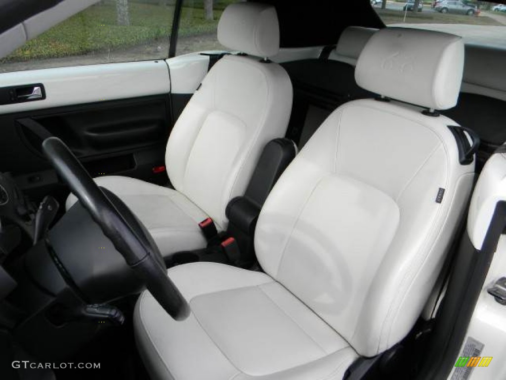 2007 Volkswagen New Beetle Triple White Convertible Front Seat Photos