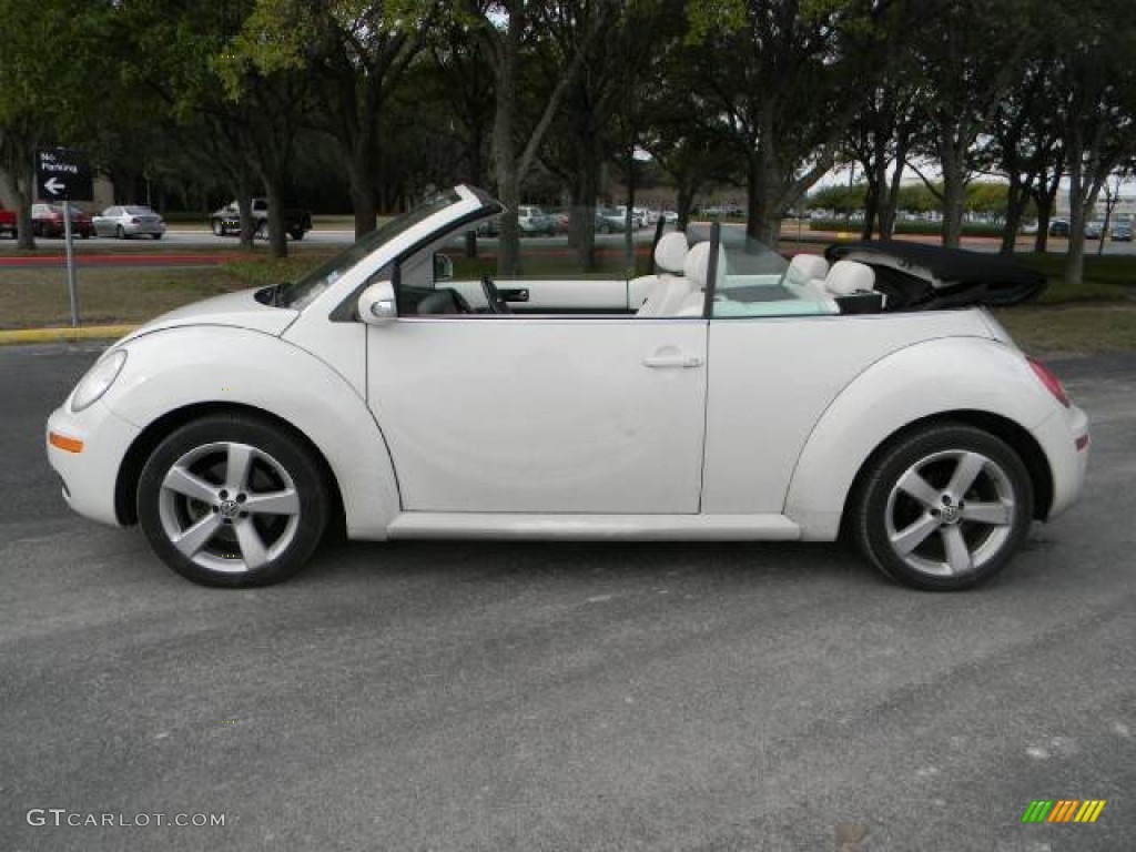 Campanella White 2007 Volkswagen New Beetle Triple White Convertible Exterior Photo #60825047