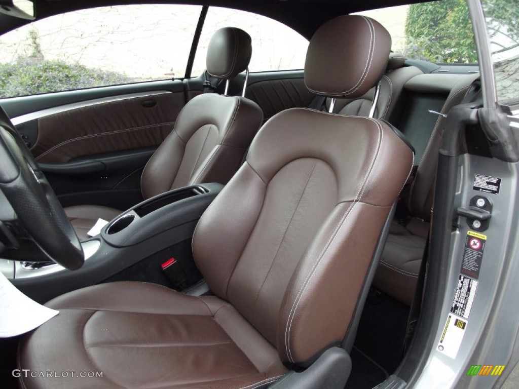 Tobacco Brown Interior 2009 Mercedes-Benz CLK 350 Coupe Photo #60825727
