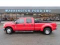 Vermillion Red 2011 Ford F350 Super Duty XLT Crew Cab Dually