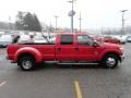 Vermillion Red - F350 Super Duty XLT Crew Cab Dually Photo No. 5