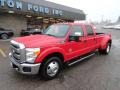 Vermillion Red - F350 Super Duty XLT Crew Cab Dually Photo No. 8