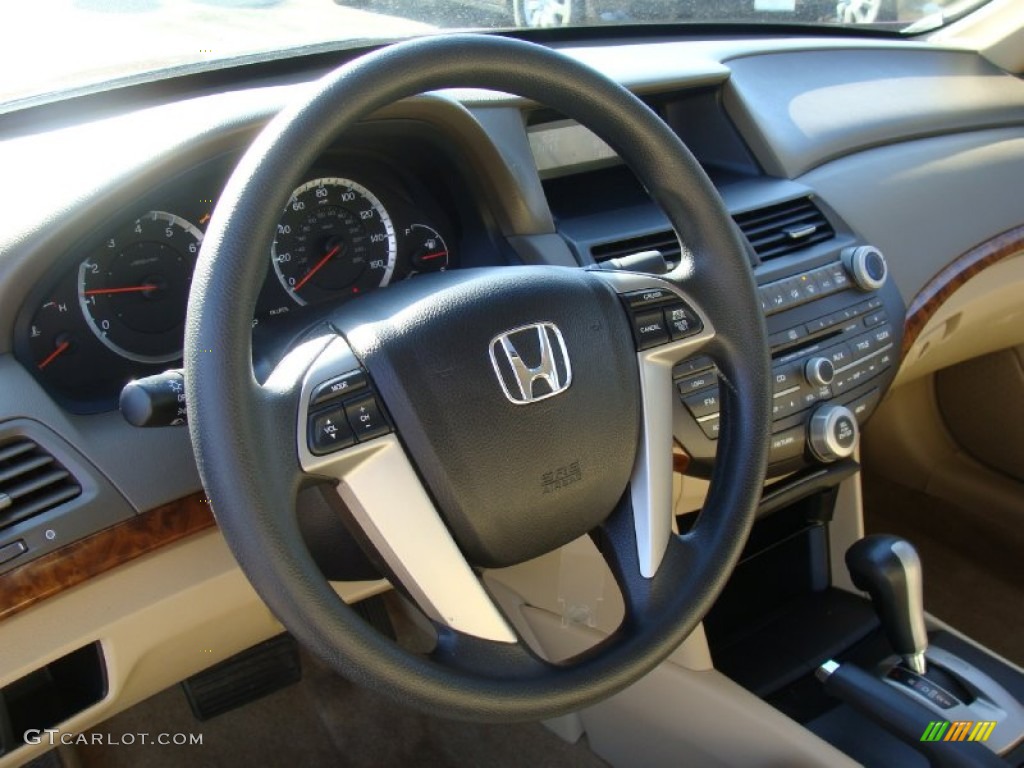 2009 Honda Accord EX Sedan Ivory Steering Wheel Photo #60827378
