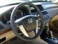 Ivory 2009 Honda Accord EX Sedan Steering Wheel