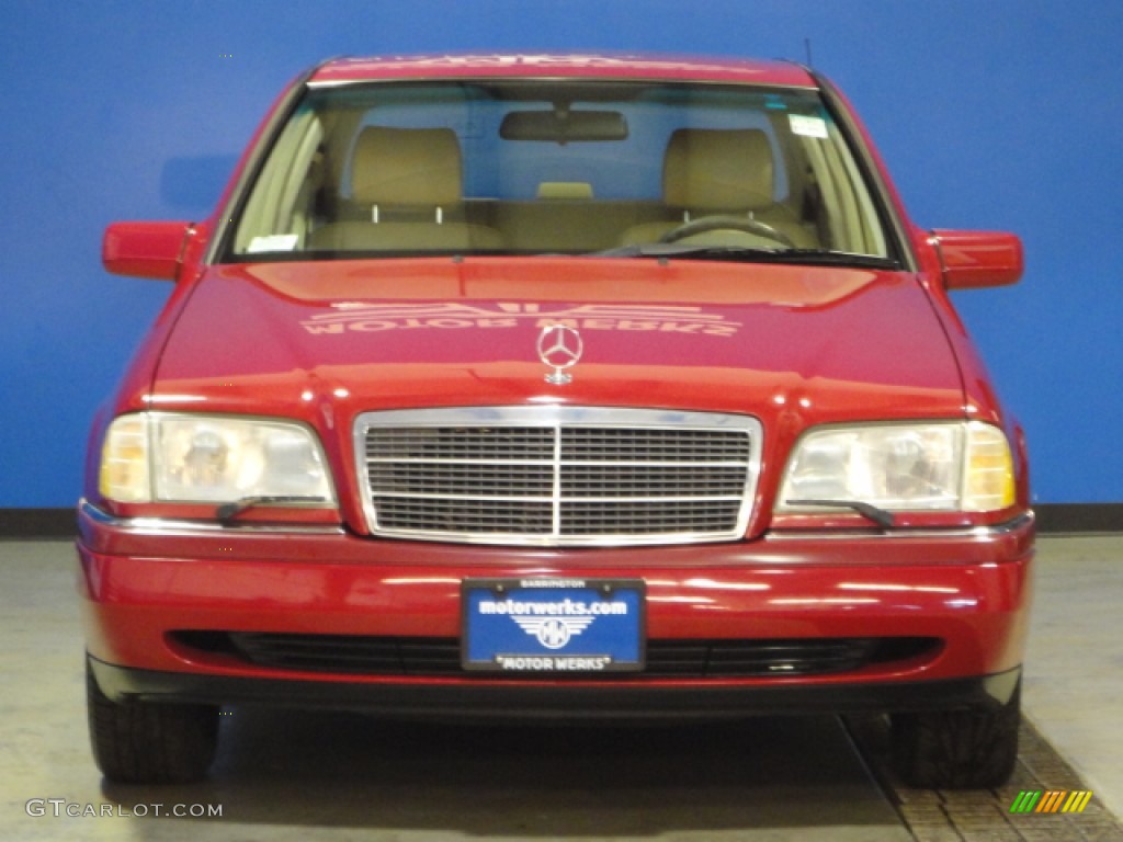 1994 C 280 Sedan - Imperial Red / Parchment photo #2