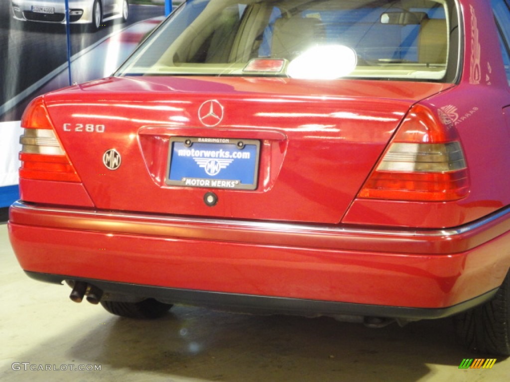 1994 C 280 Sedan - Imperial Red / Parchment photo #30