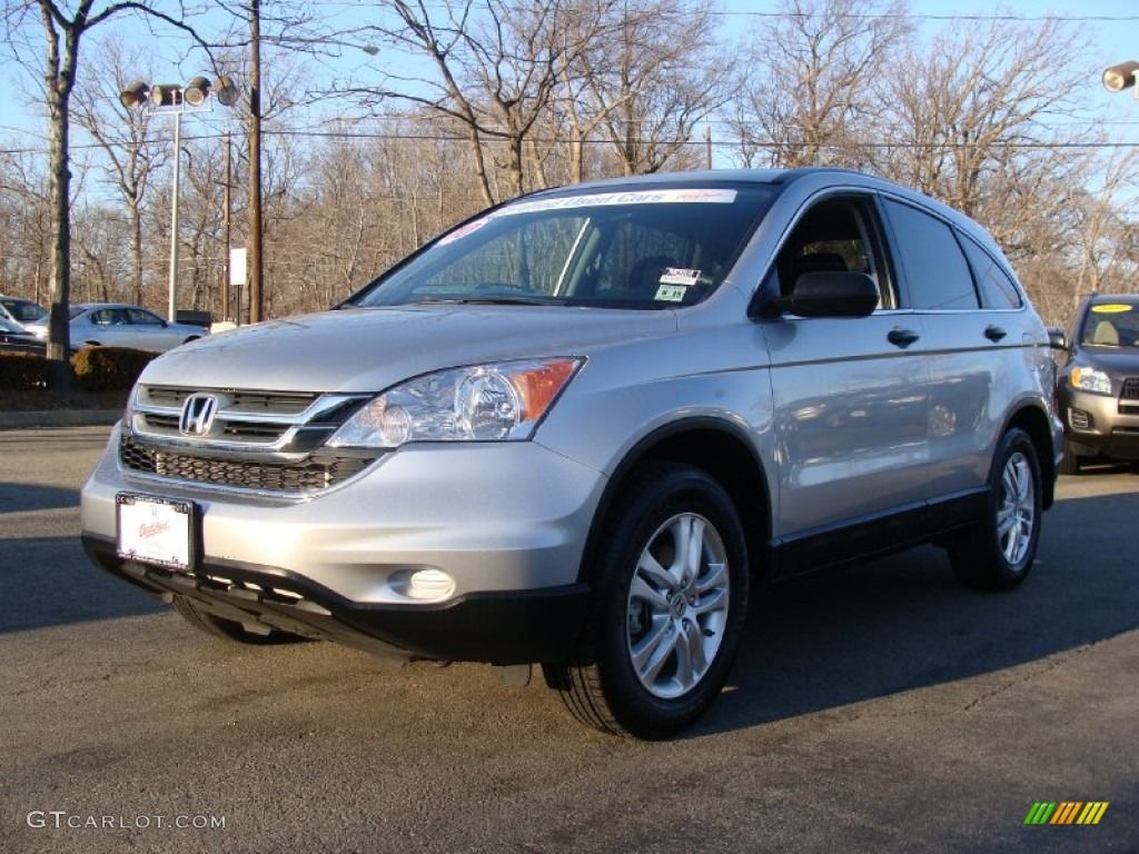 2010 CR-V EX AWD - Alabaster Silver Metallic / Black photo #5