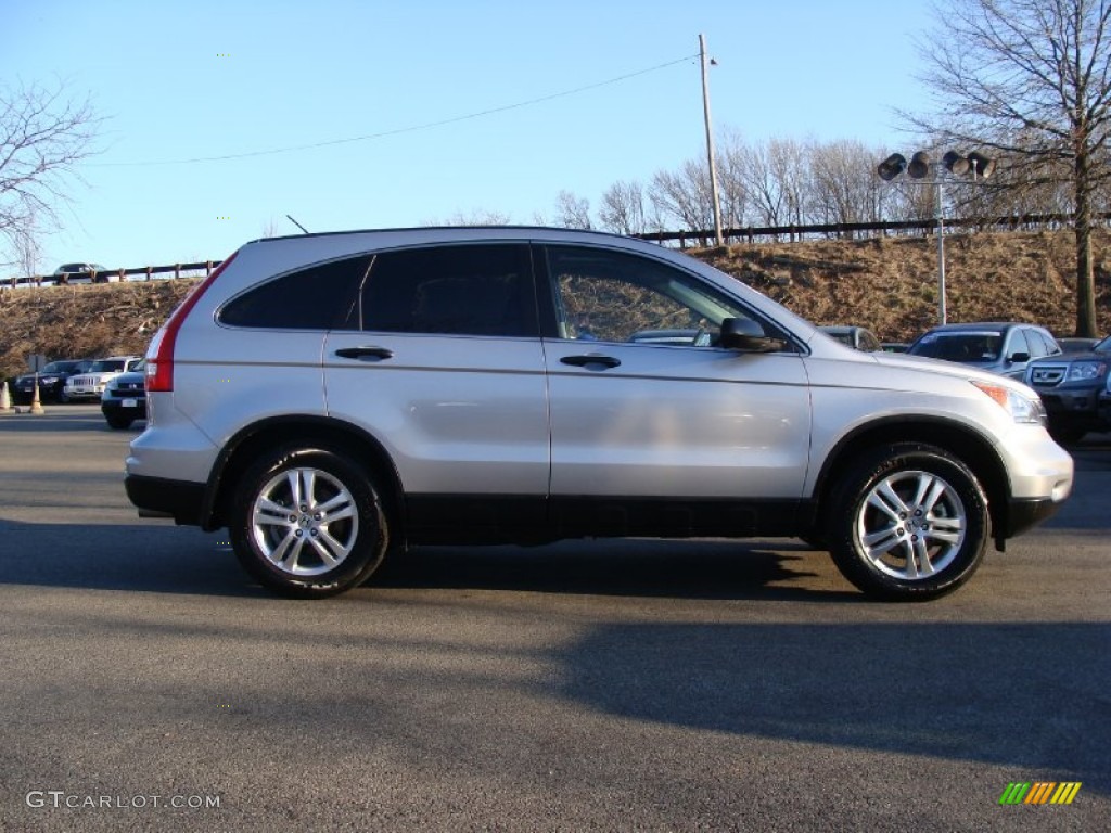 2010 CR-V EX AWD - Alabaster Silver Metallic / Black photo #8