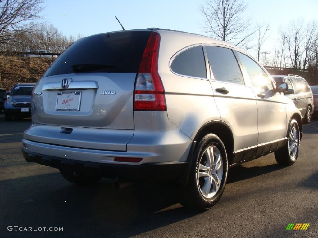 2010 CR-V EX AWD - Alabaster Silver Metallic / Black photo #9