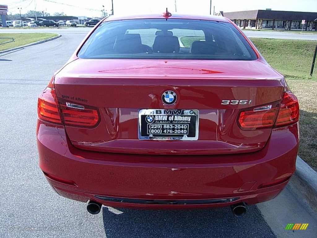 2012 3 Series 335i Sedan - Melbourne Red Metallic / Black/Red Highlight photo #7