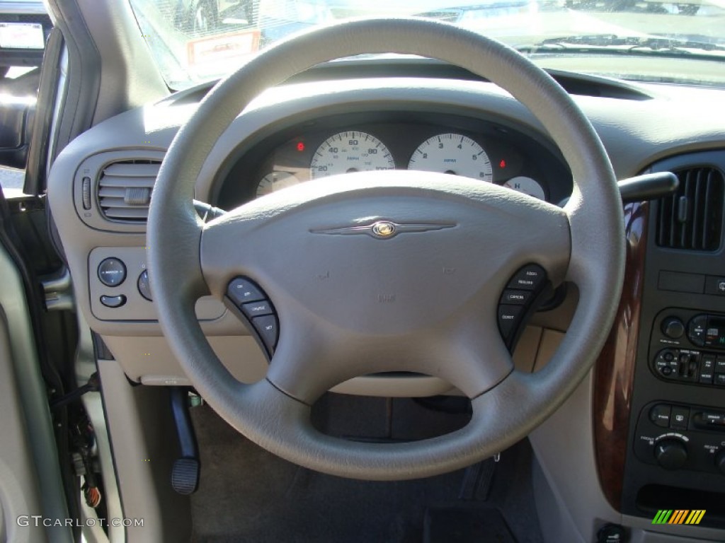 2003 Chrysler Town & Country LX Gray Steering Wheel Photo #60831219