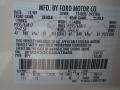 WS: White Suede 2010 Ford Edge SE Color Code
