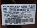 R529P: Dark Cherry Pearl 2009 Honda Pilot EX-L 4WD Color Code