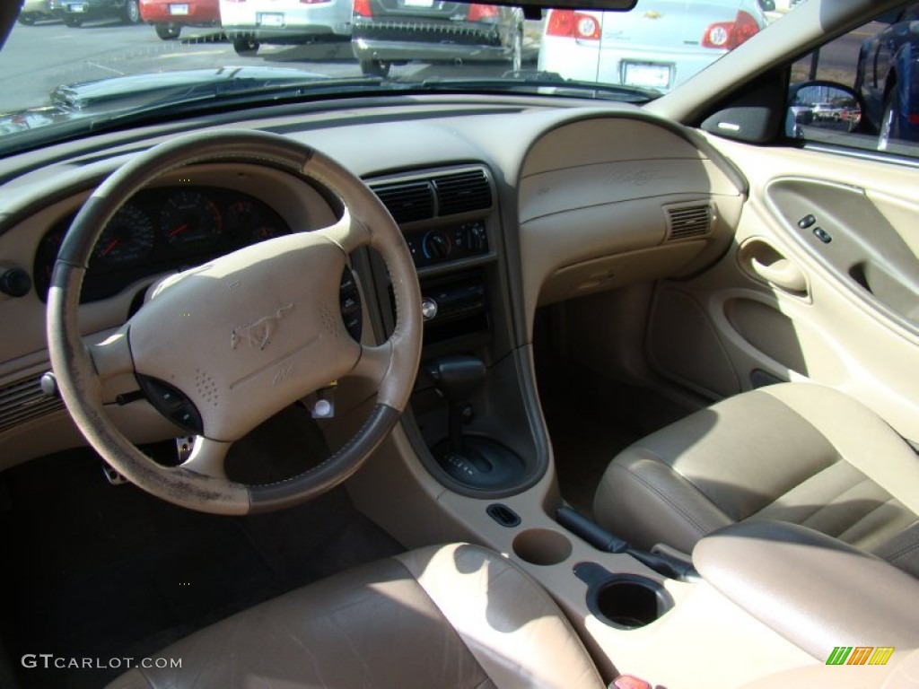 Medium Parchment Interior 2003 Ford Mustang GT Coupe Photo #60832528
