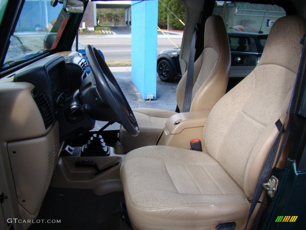 2001 Wrangler SE 4x4 - Forest Green / Camel photo #9