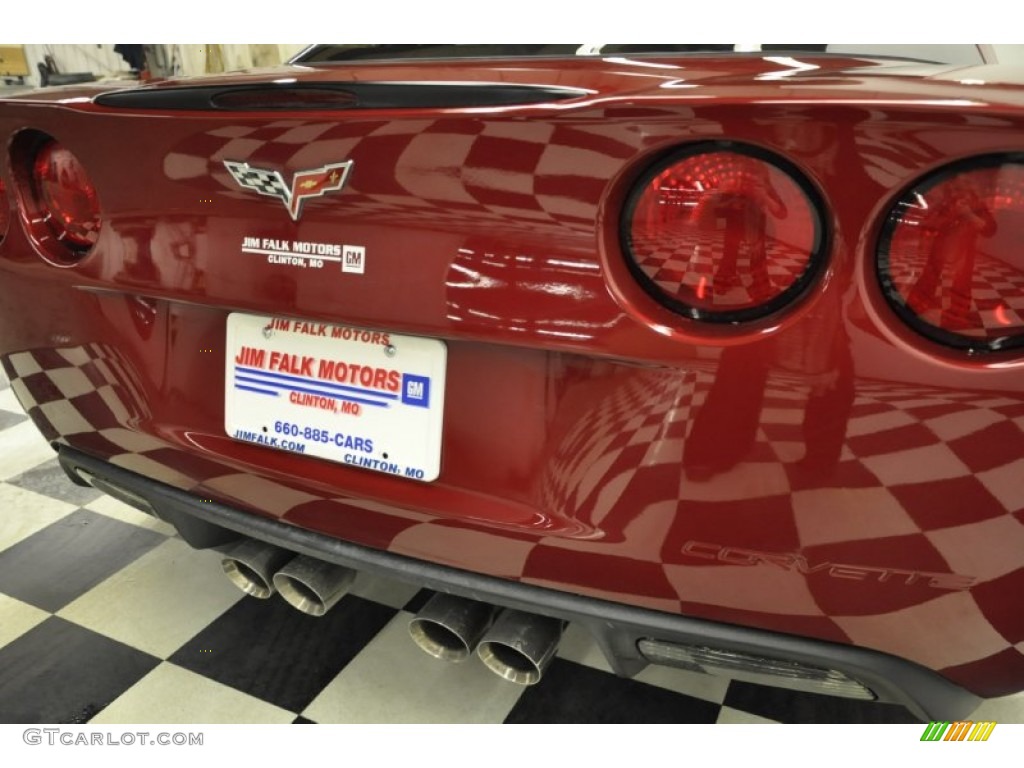2009 Corvette Coupe - Crystal Red Metallic / Ebony/Cashmere photo #37