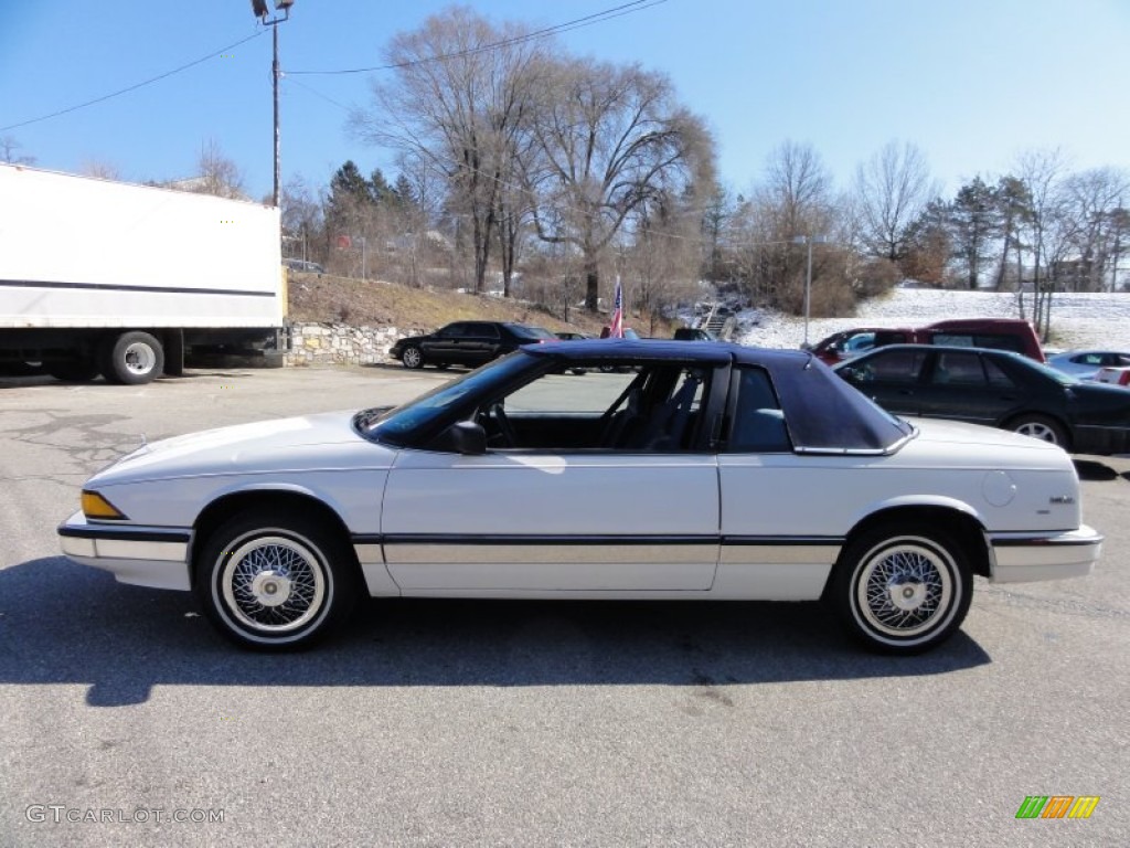 1990 Regal Limited Coupe - White / Blue photo #9