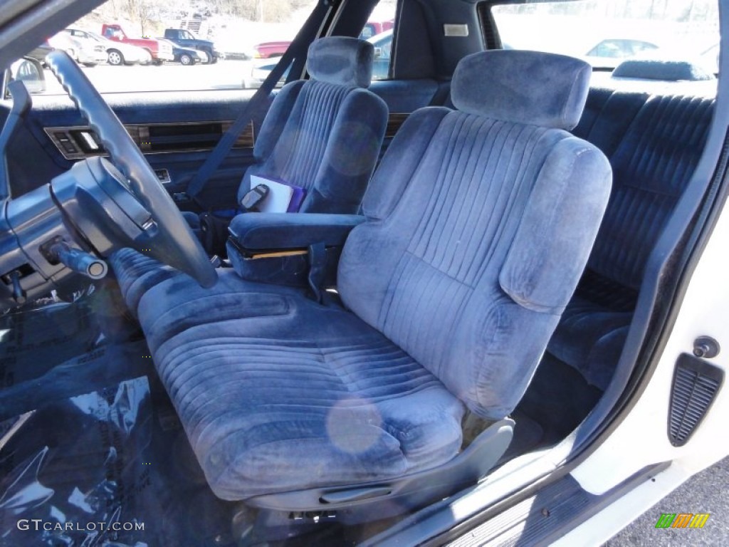Blue Interior 1990 Buick Regal Limited Coupe Photo #60833583