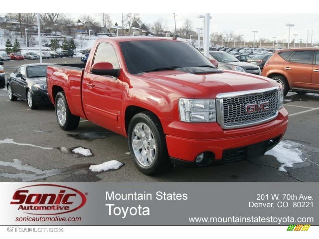 2008 Sierra 1500 Regular Cab - Fire Red / Dark Titanium photo #1