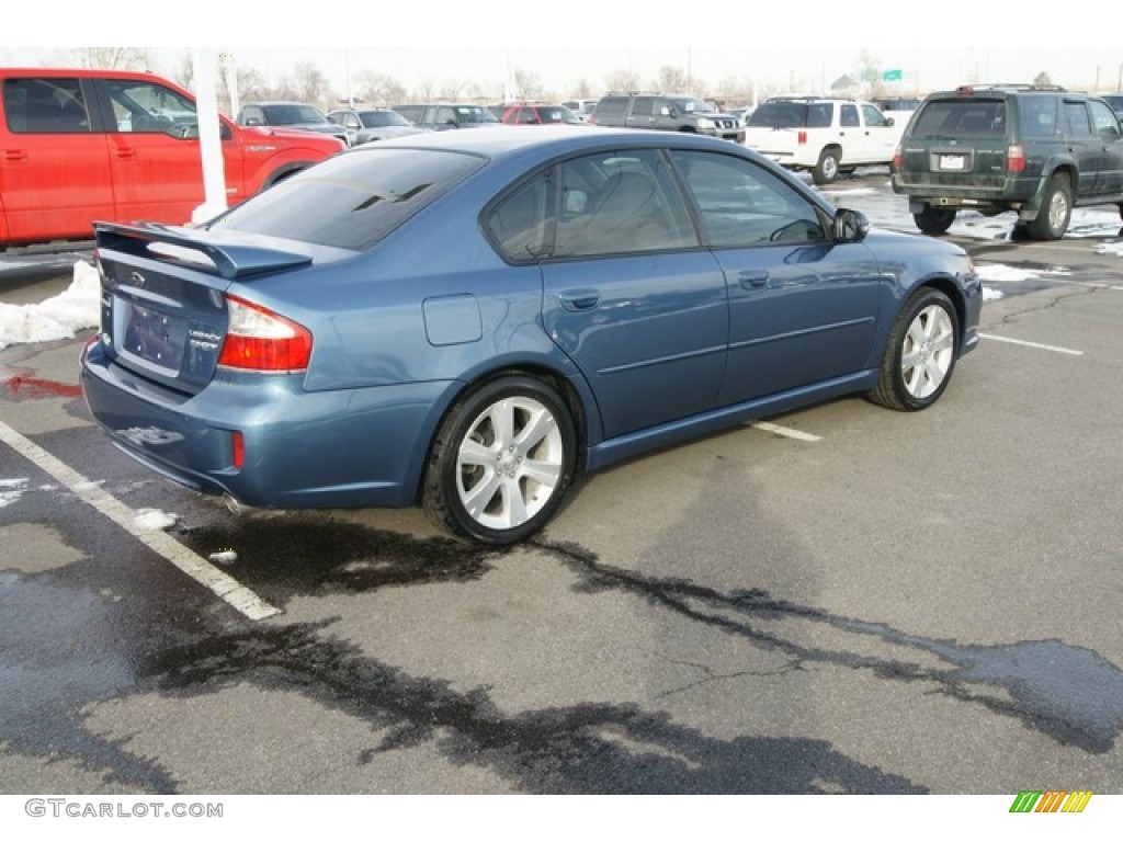 2008 Legacy 2.5 GT Limited Sedan - Newport Blue Pearl / Warm Ivory photo #2