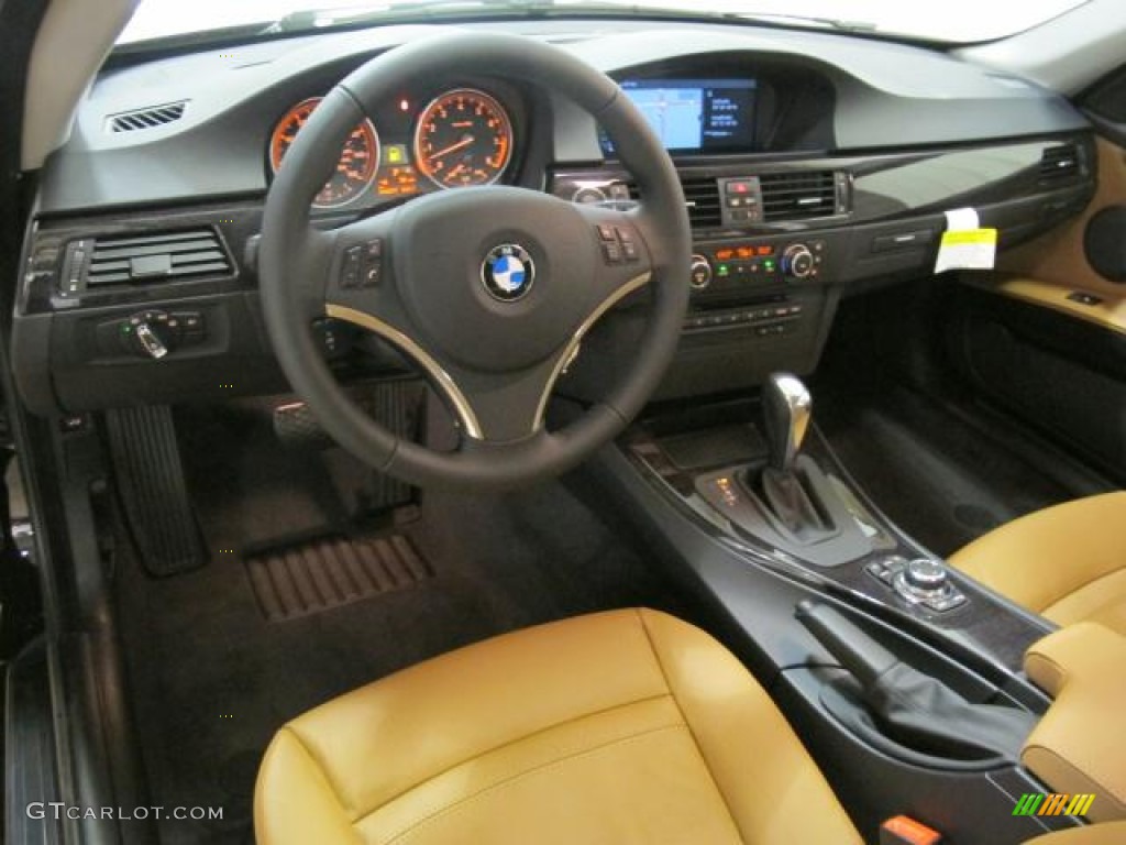 2012 BMW 3 Series 328i Coupe Saddle Brown Dashboard Photo #60834228