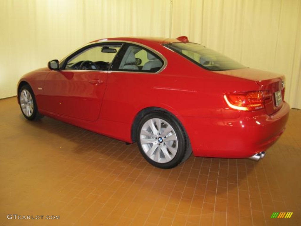 2012 3 Series 328i Coupe - Crimson Red / Oyster/Black photo #3