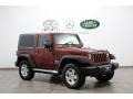 2007 Red Rock Crystal Pearl Jeep Wrangler X 4x4  photo #1