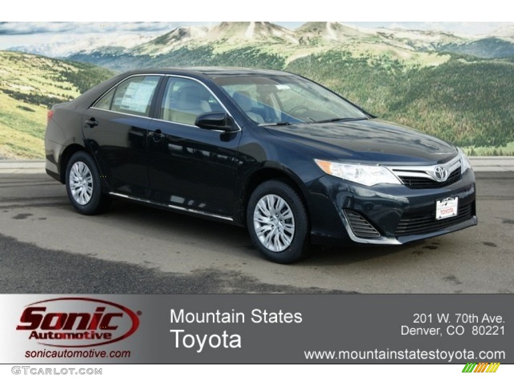 2012 Camry LE - Attitude Black Metallic / Ivory photo #1