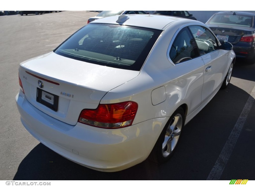2009 1 Series 128i Coupe - Alpine White / Black photo #3