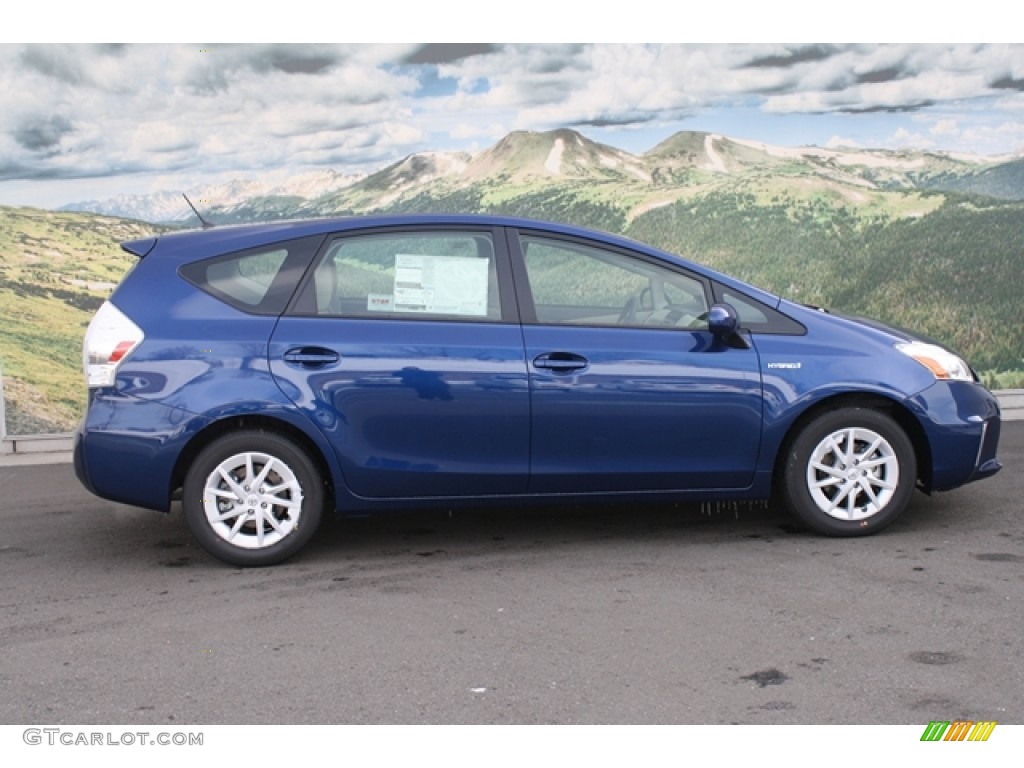 Blue Ribbon Metallic 2012 Toyota Prius v Two Hybrid Exterior Photo #60837044