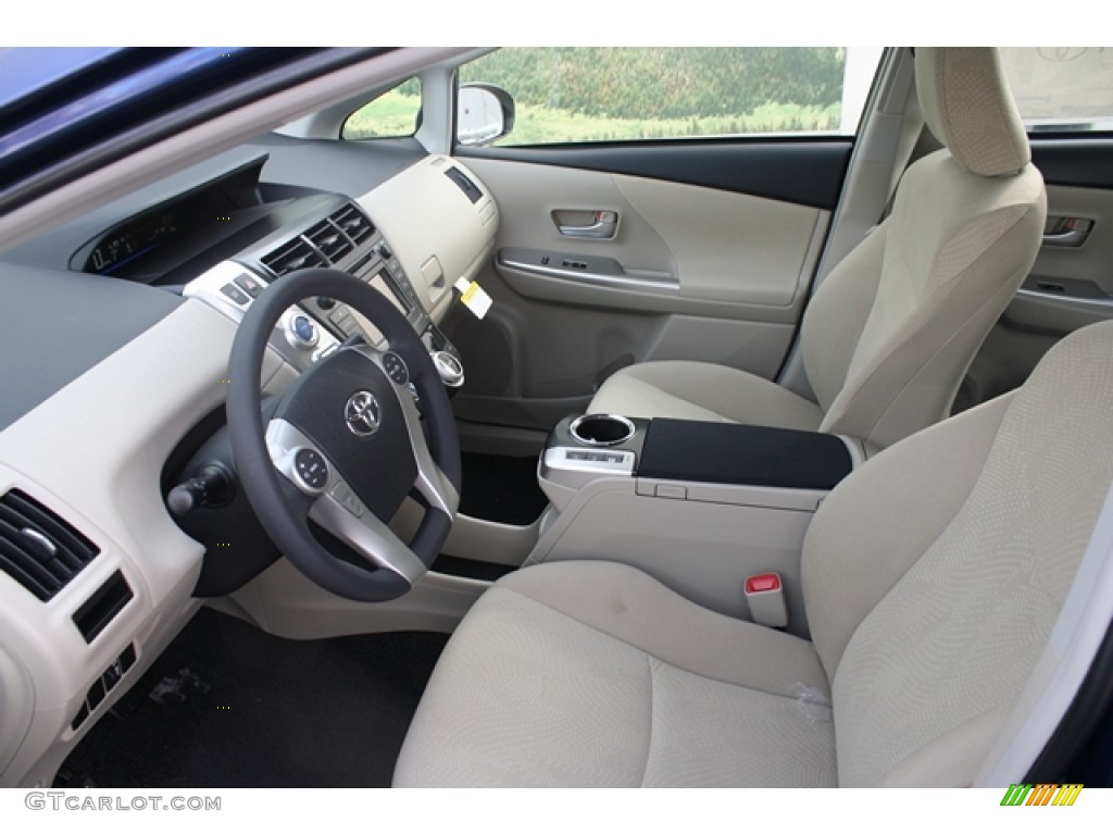 Bisque Interior 2012 Toyota Prius v Two Hybrid Photo #60837113