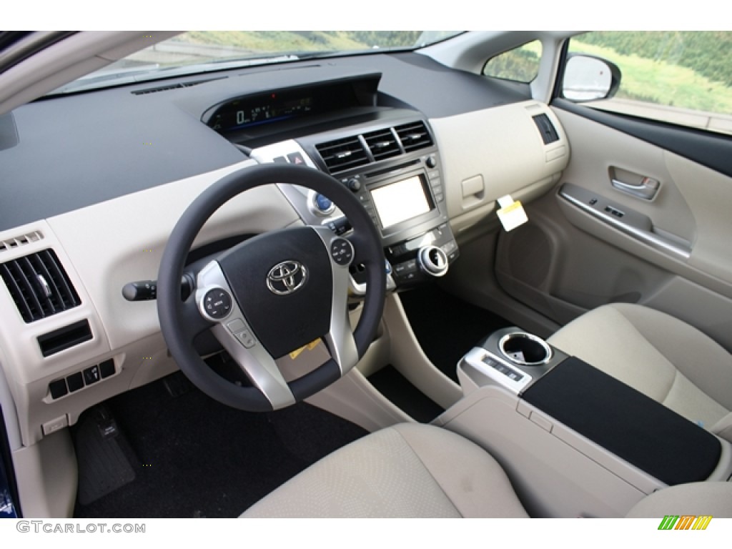 Bisque Interior 2012 Toyota Prius V Two Hybrid Photo