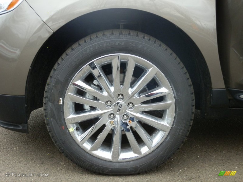 2012 MKX AWD - Mineral Gray Metallic / Charcoal Black photo #17