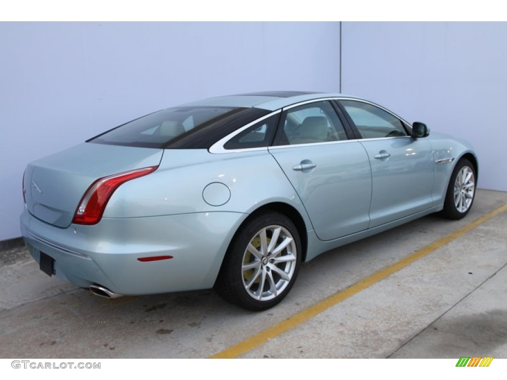 2012 XJ XJ - Crystal Blue Metallic / Ivory/Oyster photo #3