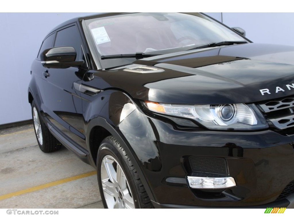 2012 Range Rover Evoque Coupe Pure - Barolo Black Premium Metallic / Almond/Espresso photo #9