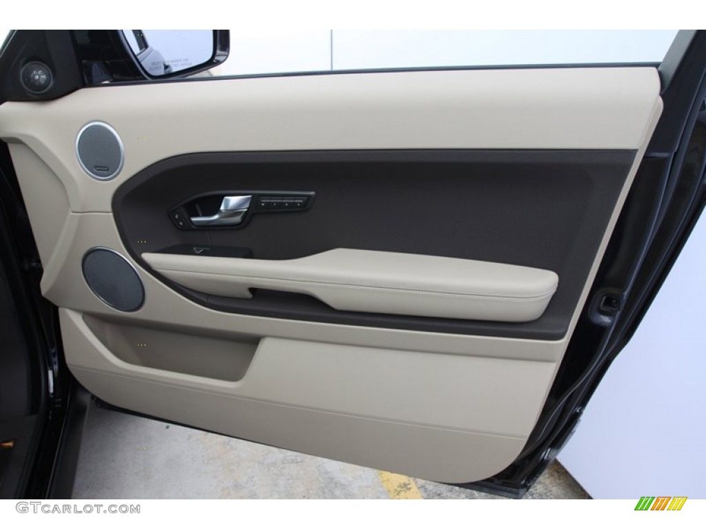 2012 Land Rover Range Rover Evoque Coupe Pure Almond/Espresso Door Panel Photo #60838572